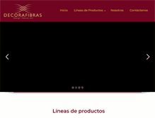 Tablet Screenshot of decorafibras.com